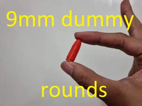 3d printed 9mm dummy rounds TOYs ONLY!!
