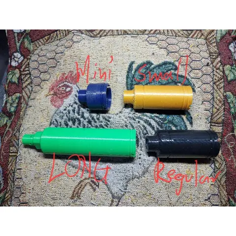 3d printed Mini / long Loudener for Gel Blasters / Soft Air