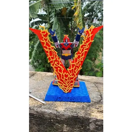 3d printed minipla Voltes V display base ONLY