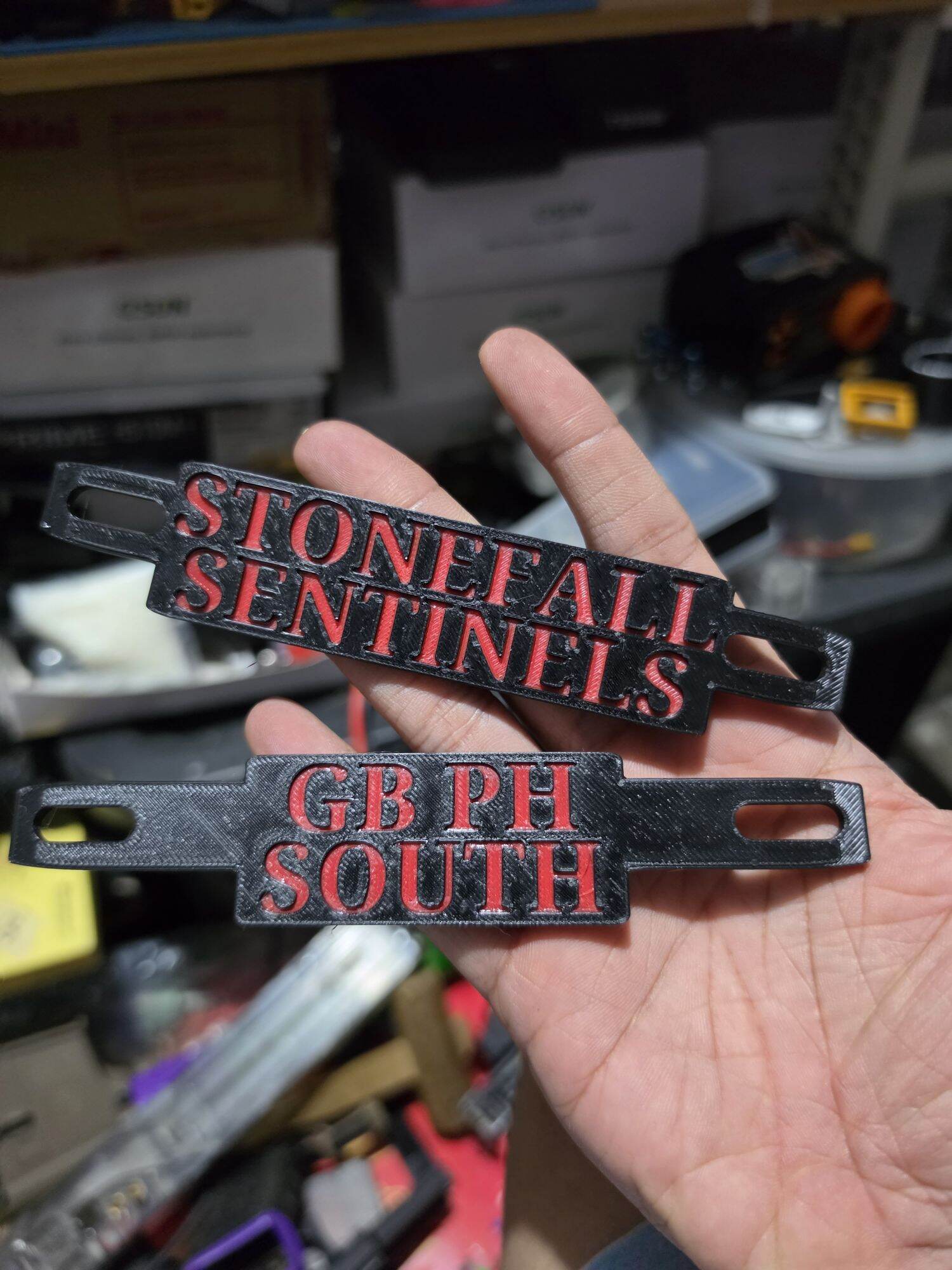 3d Printed Motorcycle Plate badge for gel blasters players