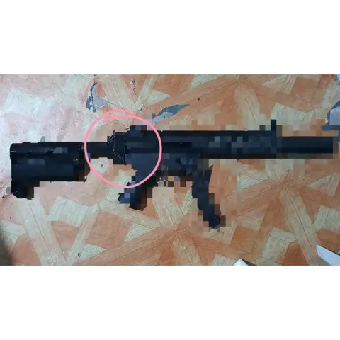 3d printed MP5 / MP5K PLASTIC TOY rear stock adapter