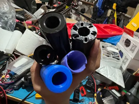 3d printed PLASTIC Suppress0r SUPP / SLNCR for soft air TOYS