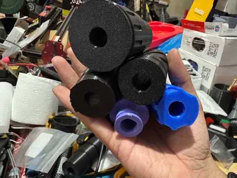 3d printed PLASTIC Suppress0r SUPP / SLNCR for soft air TOYS