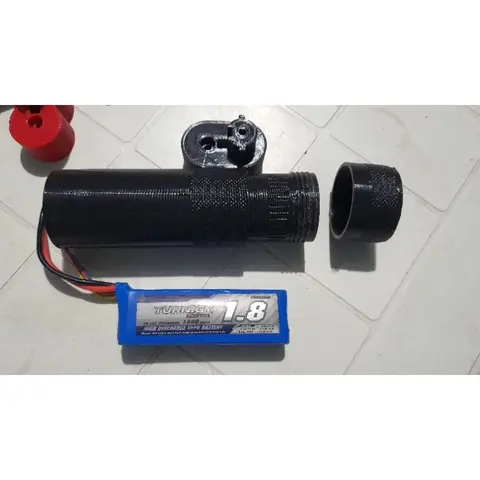 3d printed Speedball Battery Stock (Circular) designed by JomarX