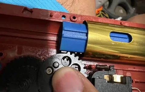 3d printed TPU rubber cylinder head AOE spacer for gel blaster