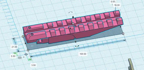 gel blaster AK 3D printed PLASTIC sight rails