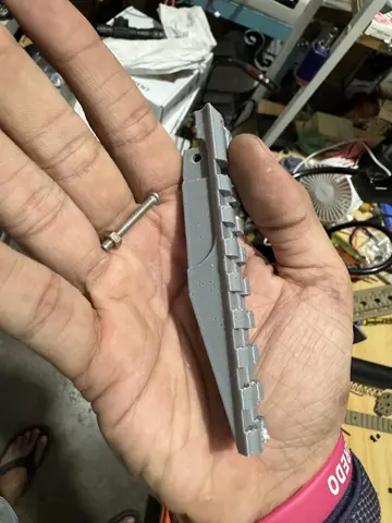 gel blaster AK 3D printed PLASTIC sight rails