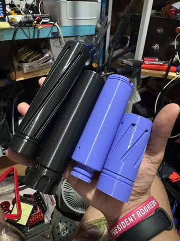 JomarX 3D printed Suppress0r Type HOP UP v6 for Gel Blasters PDX ARP9 MK8 SLR