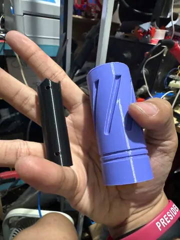 JomarX 3D printed Suppress0r Type HOP UP v6 for Gel Blasters PDX ARP9 MK8 SLR