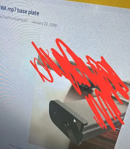 KWA mp7 3d printed TOY replacement pads